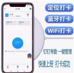 钉钉W1X上下班签到人脸 蓝牙 WiFi 位置多地多点上班售后智能服务