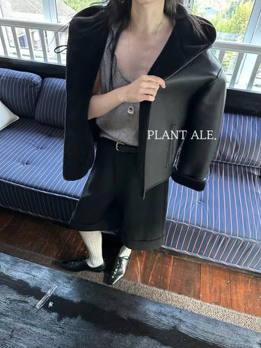 Plant Ale～冬上新韩系羊毛直筒百搭显瘦五分裤