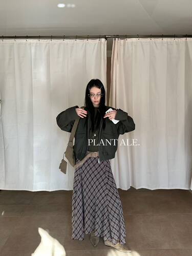 Plant Ale~春上新韩系小设计百搭显瘦A字半身裙