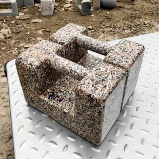 山东花岗岩石锁精工赛级九省包邮 方锁圆头锁天然麻石练功健身