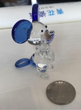 纯手工制作玻璃工艺礼品摆饰米老鼠摆件 车饰摆件 家俱装饰摆饰送