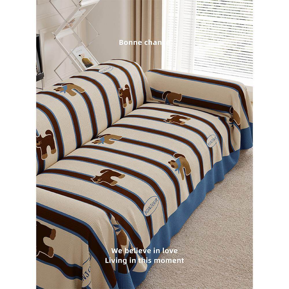 美拉德全套沙发毛巾毯全包防猫抓防水沙发垫四季通用沙发套布套