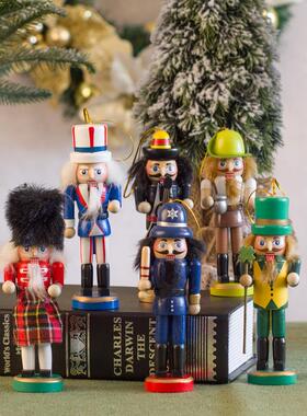 胡桃夹子棒球运动小木偶士兵13cm创意客厅装饰品摆件zaka酒吧挂件