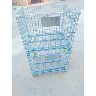 仓储笼折叠铁框铁笼子仓库笼物流快递分拣框手推车网格周转箱货框