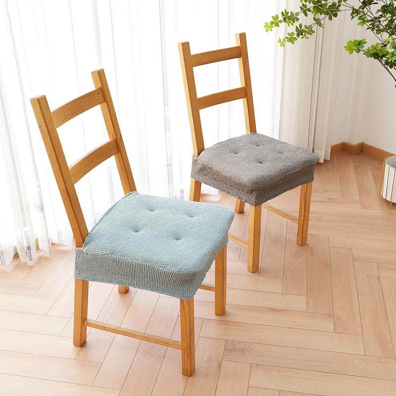 餐桌椅子椅套带海绵垫靠背坐垫椅垫套装四季软厚一体北欧风格家用