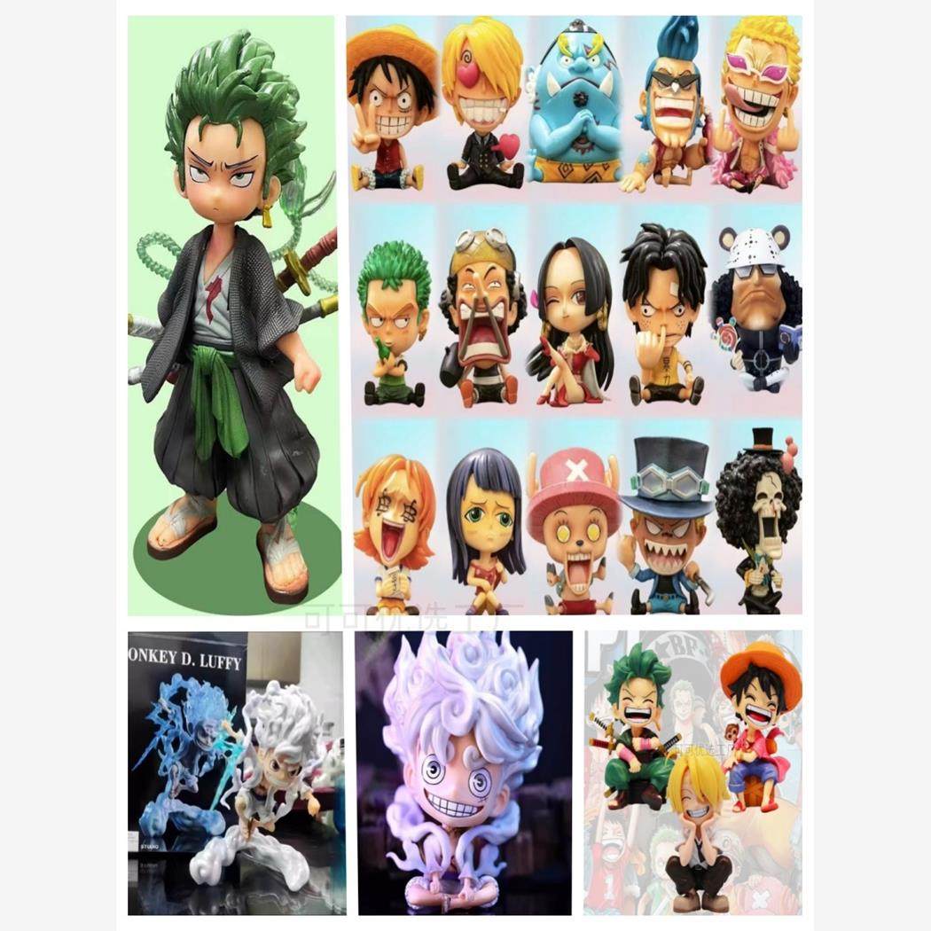 海贼王Q版手办全套五档尼卡路飞索隆艾斯女帝航海王手办车载摆件