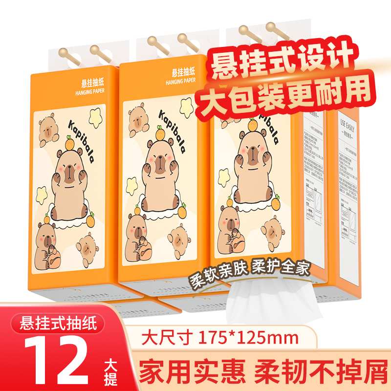 抽纸悬挂式卫生纸擦手纸厕纸家用