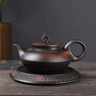 茶壶紫陶茶壶泡茶壶纯手工宜兴紫砂过滤单壶小号茶壶家用功夫茶具