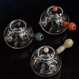 玻璃煮茶器耐高温加厚泡茶壶高档进口炫彩侧把茶壶送礼家用功夫茶