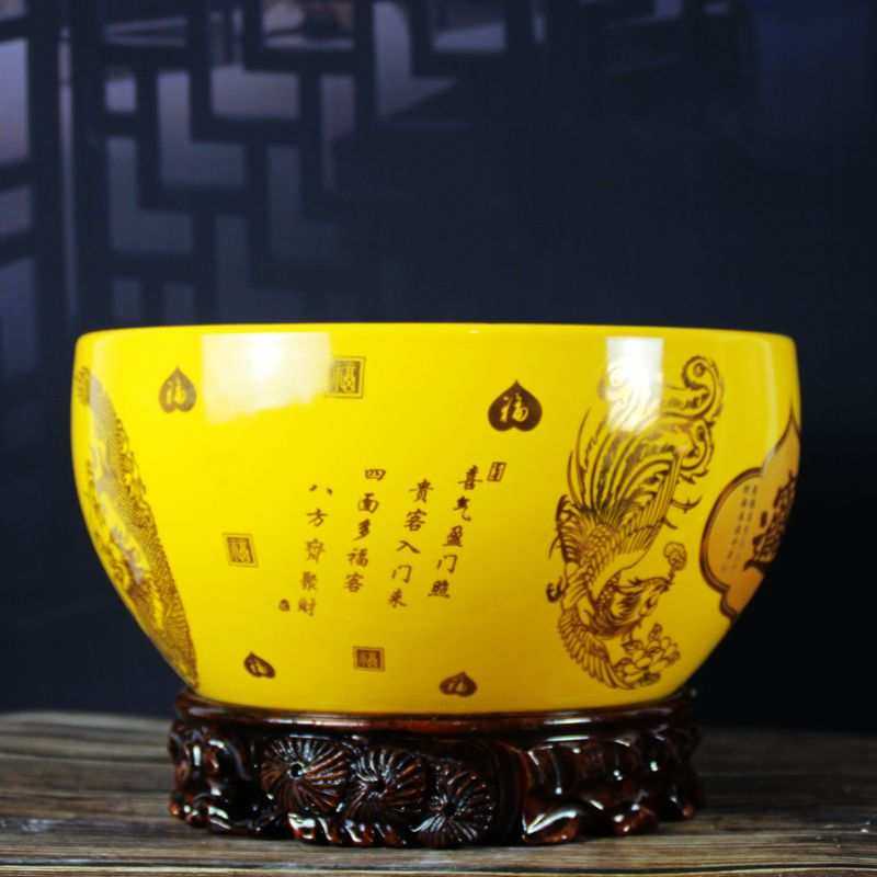 景德镇陶瓷聚宝盆摆件进宝盆摆件家居摆件创意个性家装中国风,鲜花速递/花卉仿真/绿植园艺,割草机/草坪机,淘宝优惠券,粉丝福利购,淘宝优惠卷