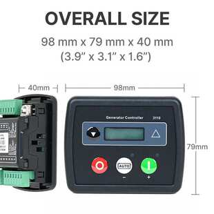 DSE3110MPU发电机自动启动控制器面板柴油机组自启动监控显示屏
