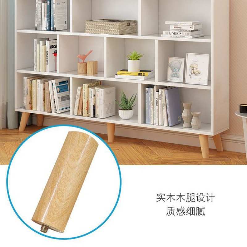 书架置物架落地书柜多功能单元格多层收纳储物架易儿童书房客厅