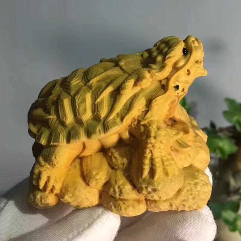 小叶黄杨木龙龟规格6.2*4.8*4.6cm家居客厅摆饰摆件 厂家供应出售