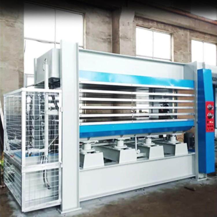 导热油加热竹木纤维板层压板机 8米防火门胶合板多层板热压机