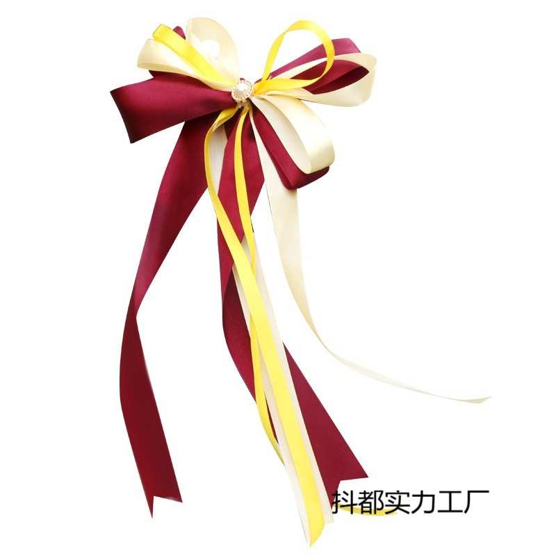 婚车头花装饰布置结婚礼车把手花朵婚庆副车车队门把手蝴蝶结拉花
