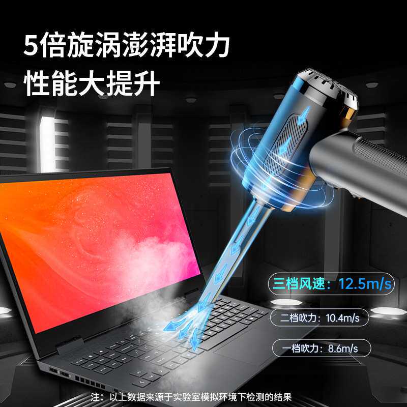 跨境现货手持大功率电脑机箱键盘无线吹尘器吹吸一体车载吸尘器