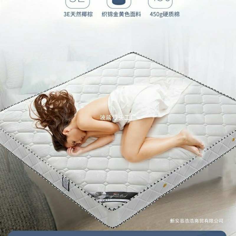 弹簧床垫厚米经济型双人偏硬床软硬两用椰棕垫席梦思