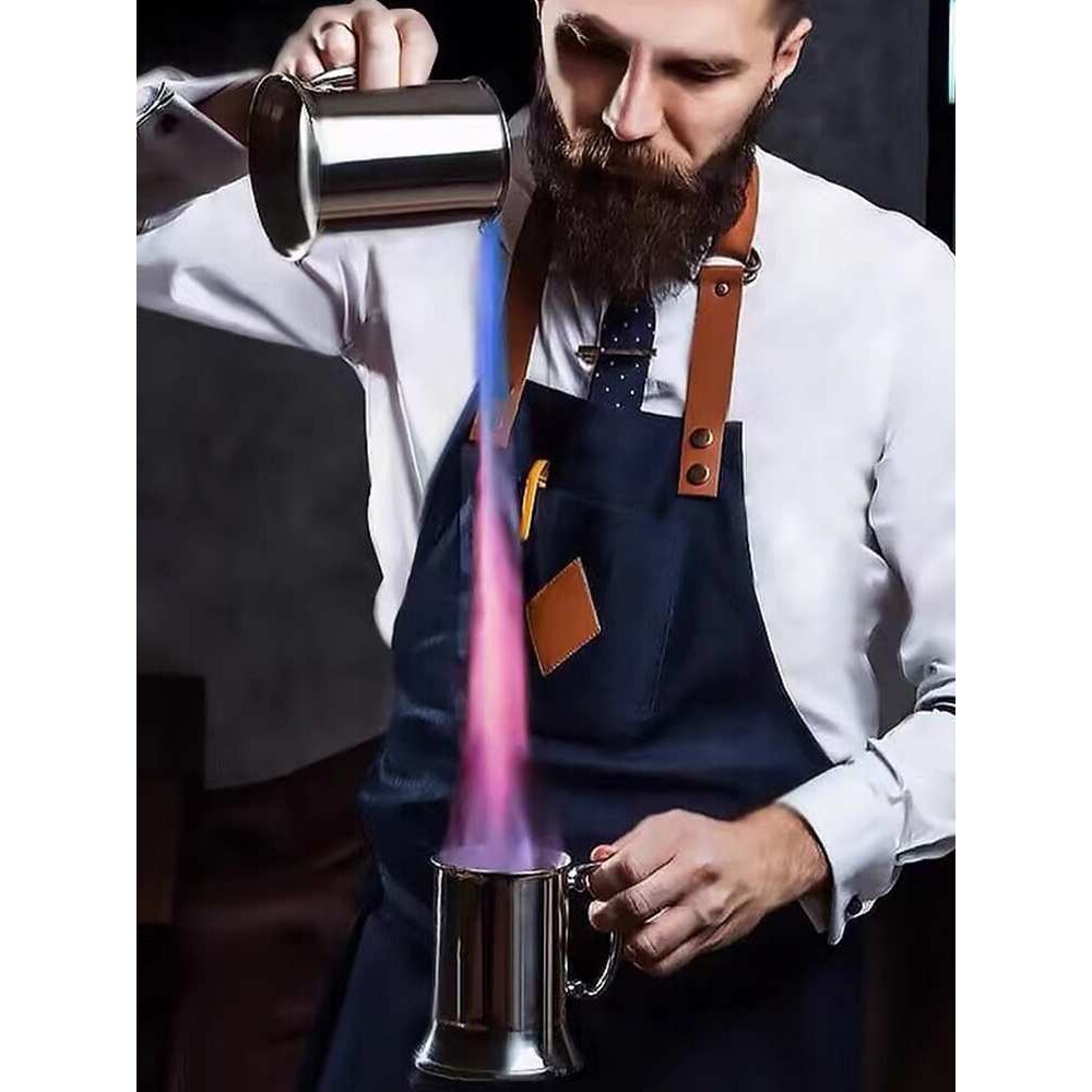 酒吧灵魂不锈钢专业版火焰拉火金属鸡尾酒杯土耳其手工镀铜马克杯