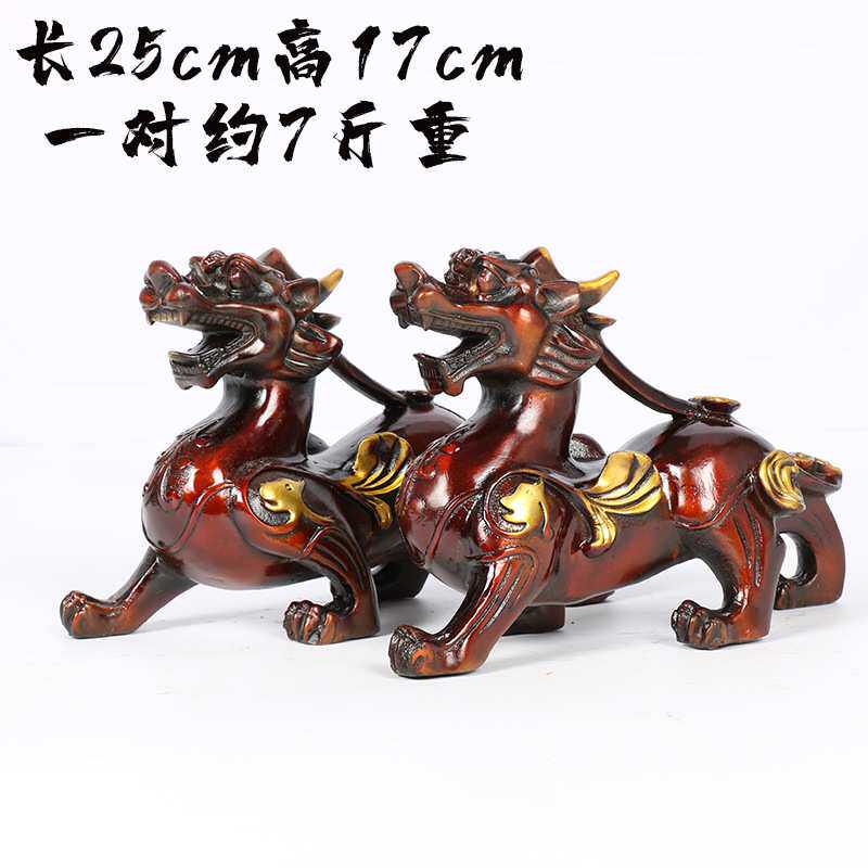 现货供应复古鎏金貔貅 大小号仿古铜貔貅 铜麒麟加工铸造铜工艺品