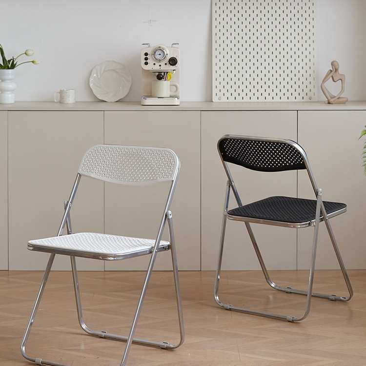 中古仿藤编折叠椅家用靠背椅简约阳台网红拍照凳子休闲复古透明H&,鲜花速递/花卉仿真/绿植园艺,割草机/草坪机,淘宝优惠券,粉丝福利购,淘宝优惠卷