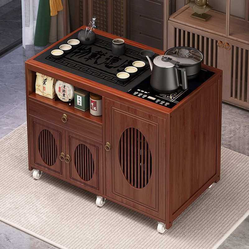 移动茶桌家用小茶台烧水壶一体茶水柜非实木茶车客厅茶几沙发边几,鲜花速递/花卉仿真/绿植园艺,割草机/草坪机,淘宝优惠券,粉丝福利购,淘宝优惠卷