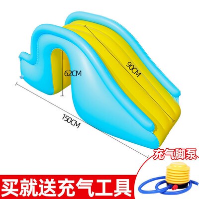 急速发货充气滑滑梯可搭配游泳池使用小孩儿童充气玩具室内户外水