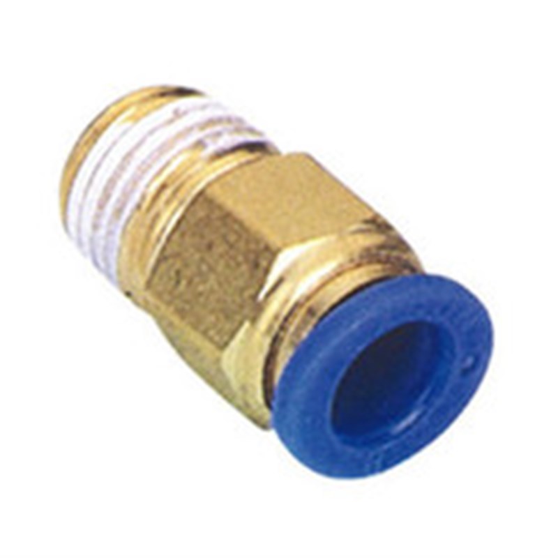 现货PC直通快插接头PC8-01 PC8-02 外螺纹 8mm 1/8 1/4牙