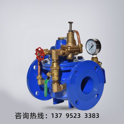 沪工200X 铸 碳钢先导可调式自来水减压稳压阀 消防DN50 dn80 100