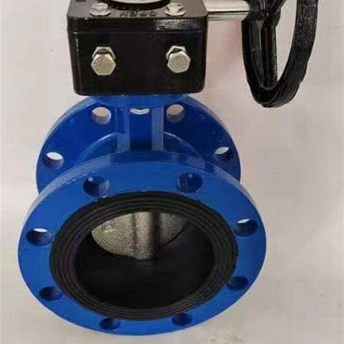 涡轮法兰蝶阀 D341X-10/16Q 球墨体 304/QT450板 EPDM密封