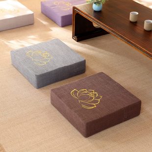 茶几客厅地毯卧室冬季 方形蒲团坐垫加厚榻榻米日式 增高坐垫可拆洗