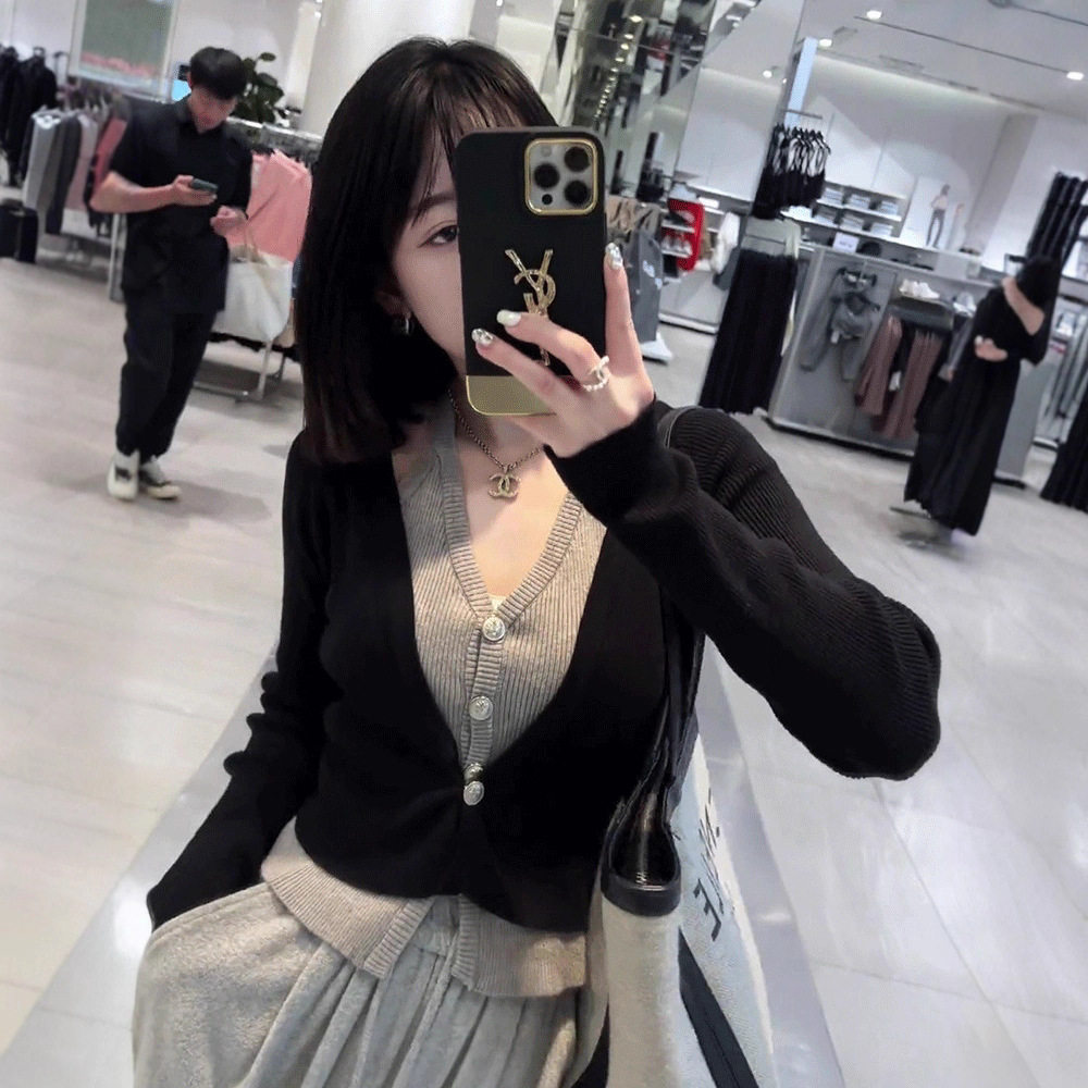 秋假两件针织衫女秋装女款2025年新款时尚洋气长袖女士上衣百搭