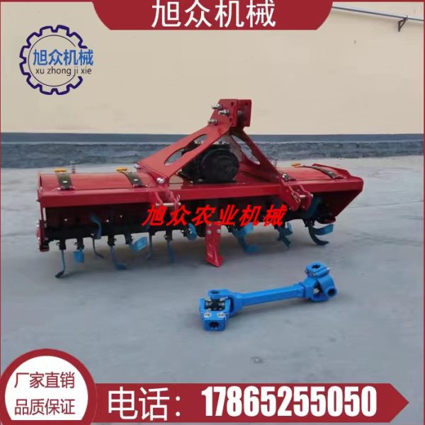 新款四轮拖拉机带旋耕机 小型多功能耕地机 农用松土旋耕机翻耕犁
