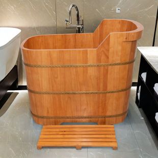 橡木小浴室大人泡澡桶木桶家用儿童泡澡木桶浴缸洗澡桶沐浴桶成人
