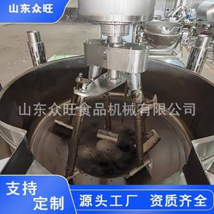 全自动炒青菜炒肉片设备干果炒锅304不锈钢全自动行星搅拌炒锅