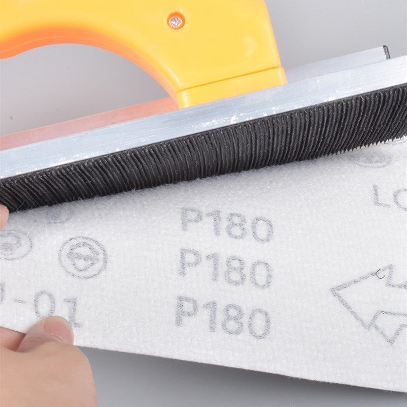 自粘植绒白色长条砂纸打磨抛光墙面家具阴角自粘砂架干磨砂纸片