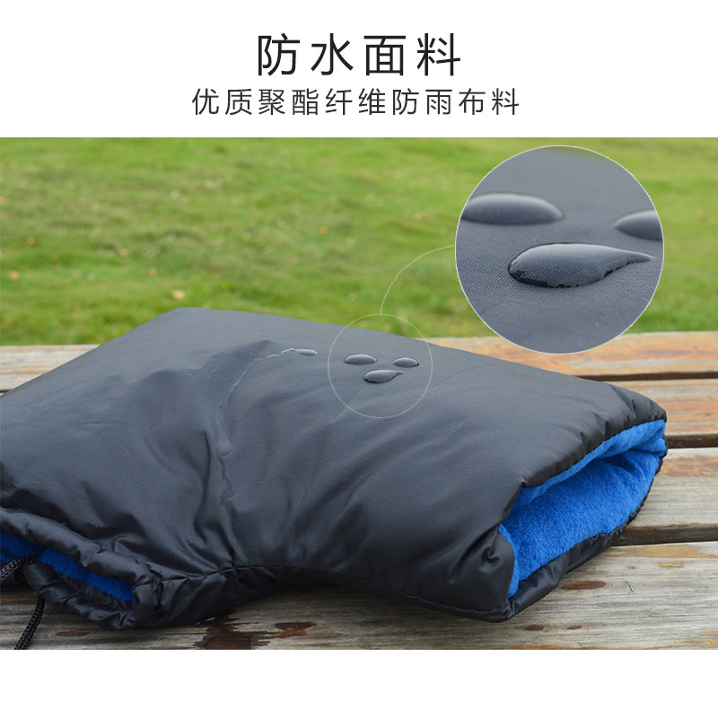 冬季电动摩托车自行车把套保暖套挡风暖把挡手罩防风加厚把手套棉