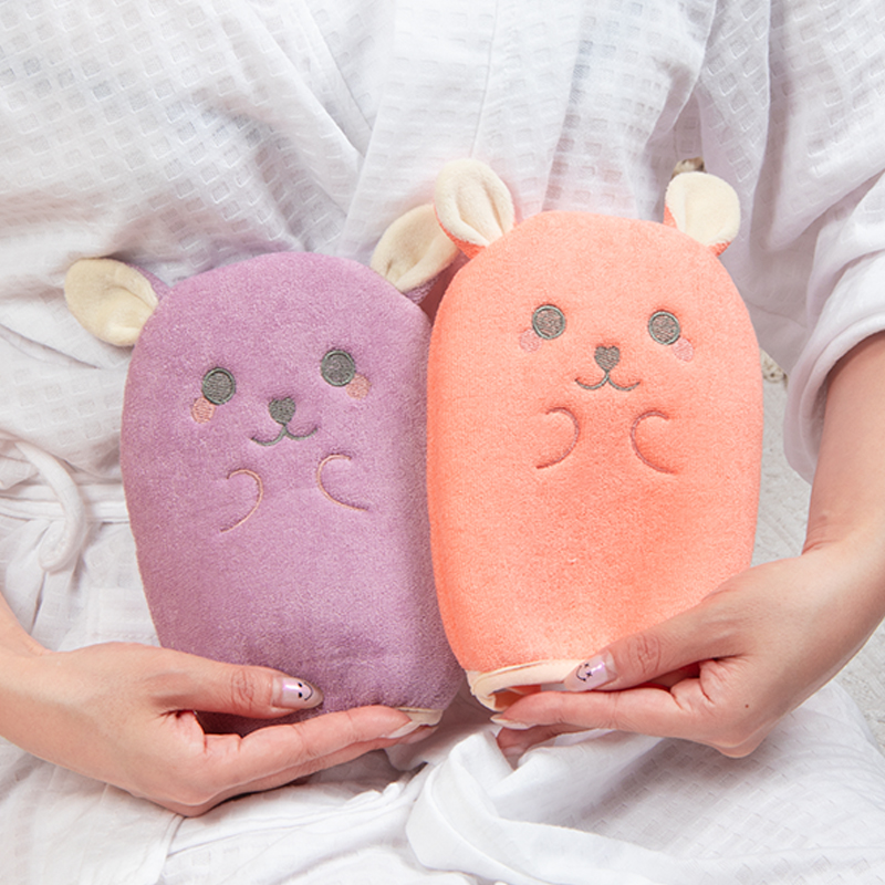 搓澡巾卡通立体沐浴清洁手套儿童男女生专用可爱洗澡巾搓泥灰神器