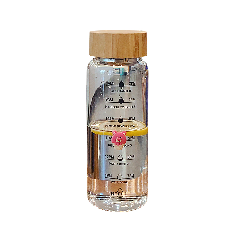 水杯女生高颜值玻璃杯带木盖大容量茶水分离杯子男夏季耐高温茶杯