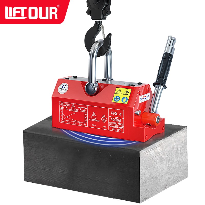 力拓中用永磁起重器强力吸钢板磁铁1吨2吨磁力吊永磁吸盘600公斤