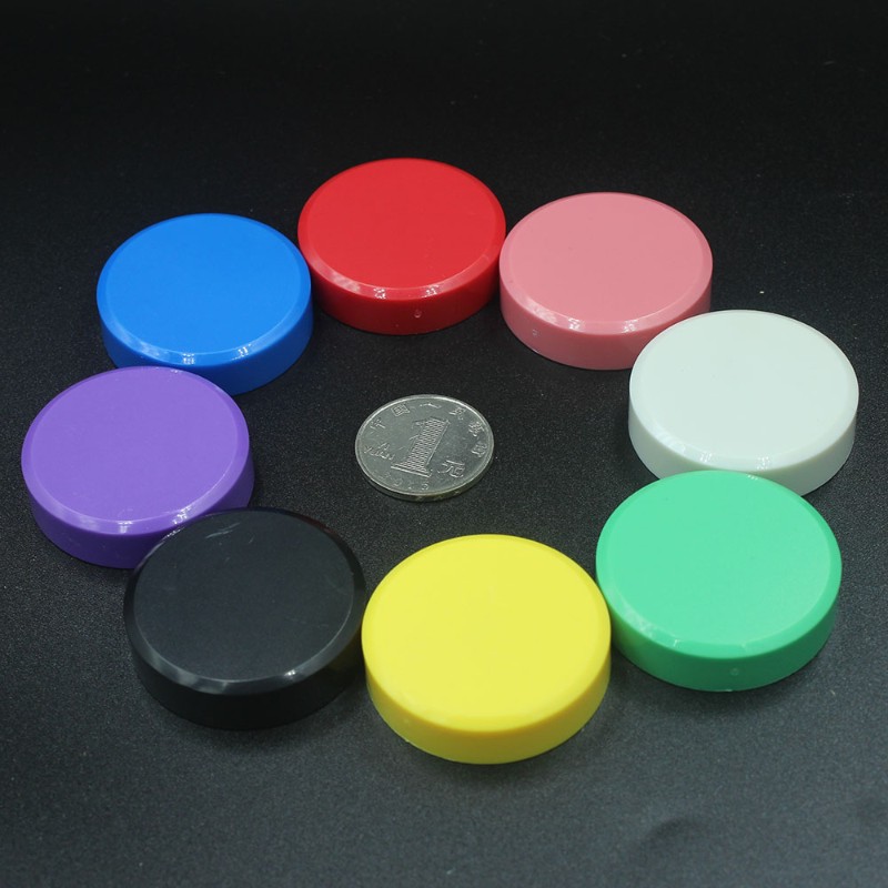 儿童教学磁铁强磁 吸铁石 强力 圆形  彩色白板磁粒 大D40mm 10颗