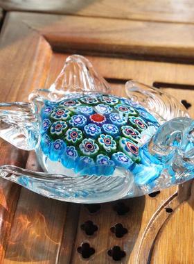 现代创意龟CWD淄博璃海龟乌手工装艺品海洋动物家居客厅饰品小琉