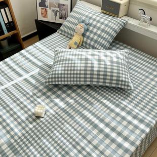 高档加厚老粗布克洛伊床单单单件全棉宿051611舍人席四季 用床件笠