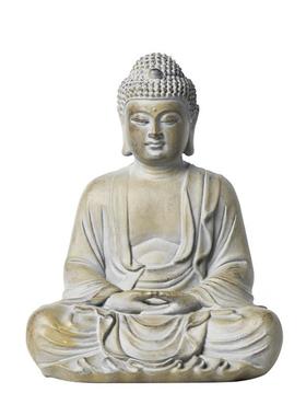 禅复古佛像创佛像造景假山意鱼缸装饰桌盆面景微景观水陆缸造景意