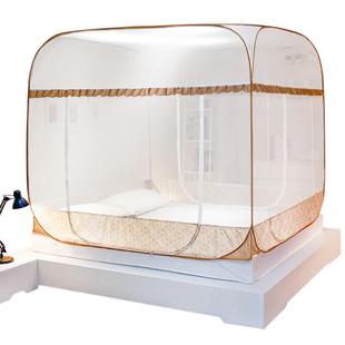 1.纹8m床加密加厚古2.0.米双 防摔15 蒙包蚊帐免安原色装 家用新款