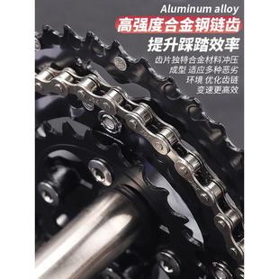 山地G10自行车中空体牙1盘曲柄组套装 级通用齿盘9一速0速配 升改装