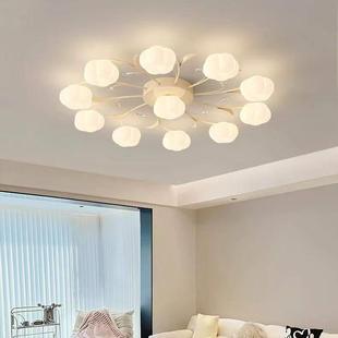 纳维亚卧室儿童房创意棉 客厅灯现代简单2024新斯堪 法式 奶油风格