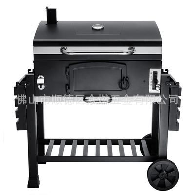 美式大号木炭烧烤炉 别墅烧烤架 铸铁烤网Portable Charcoal BBQ