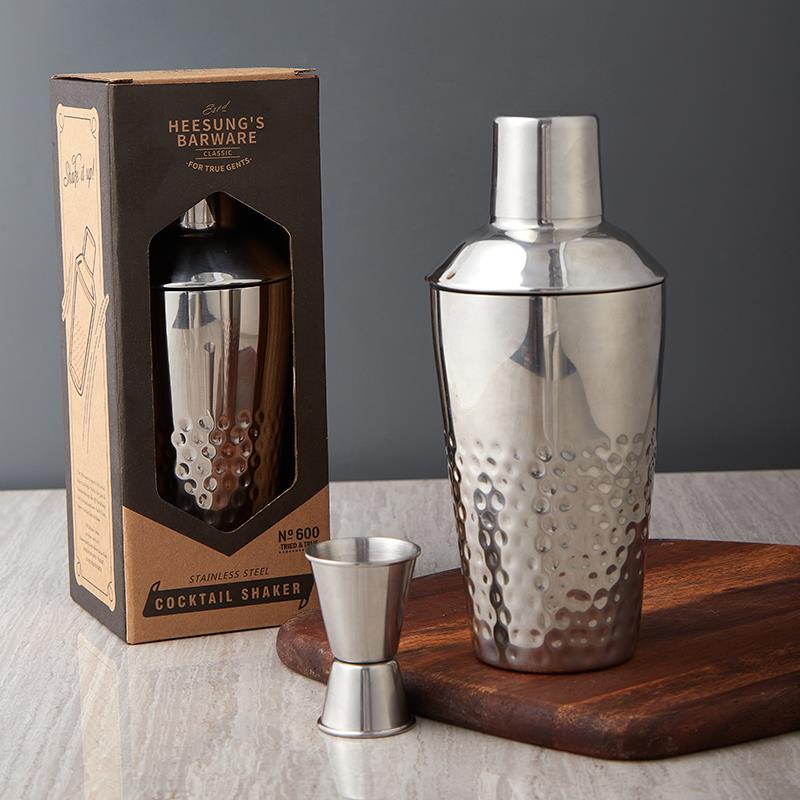 304不锈钢调酒器套装雪克壶一套三段式摇壶鸡尾酒工具600毫升新手