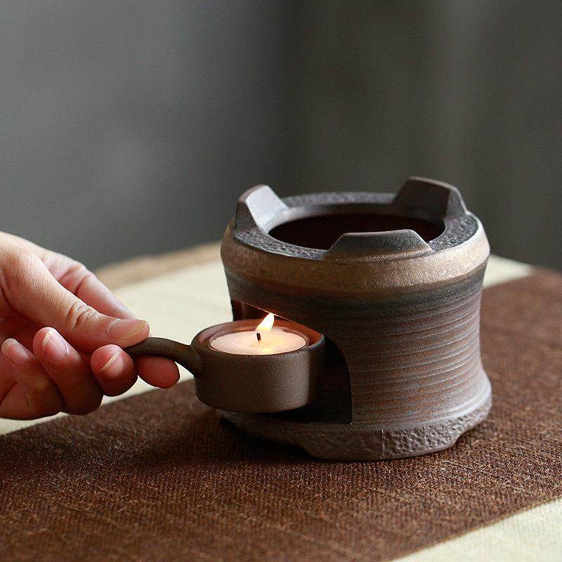 碌心 复古蜡烛加热保温炉 中式粗陶茶壶保温底座 茶水保温器恒温,餐饮具,茶道/零配,淘宝优惠券,粉丝福利购,淘宝优惠卷