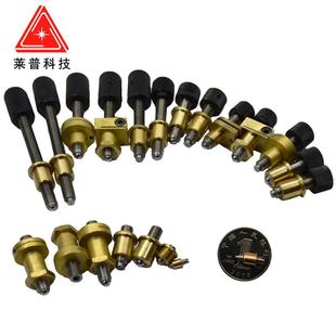 精密微调细牙螺杆螺纹副微动手轮带锁紧高精度不锈钢螺距0.25丝杆